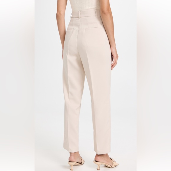 Pixie Market Jaimie pleated pants in color called SAND. - Picture 4 of 16